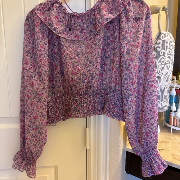 Zara Flowy floral print blouse - Picture 2 of 4